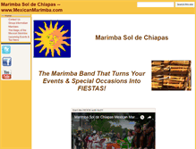 Tablet Screenshot of mexicanmarimba.com